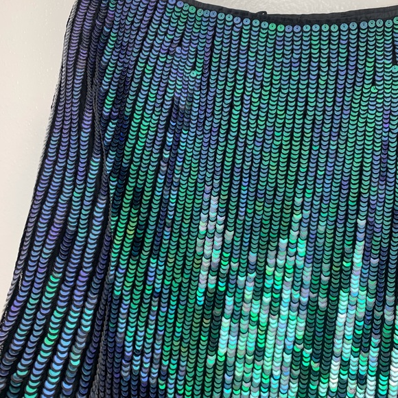 H&M GORGEOUS! Perfect sexy green Sequin Pencil Skirt - Picture 4 of 6